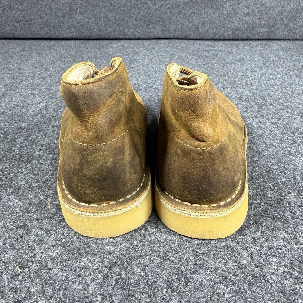 Clarks‎ Bushacre 2 Chukka Boots Brown Leather Boys Size 12.5